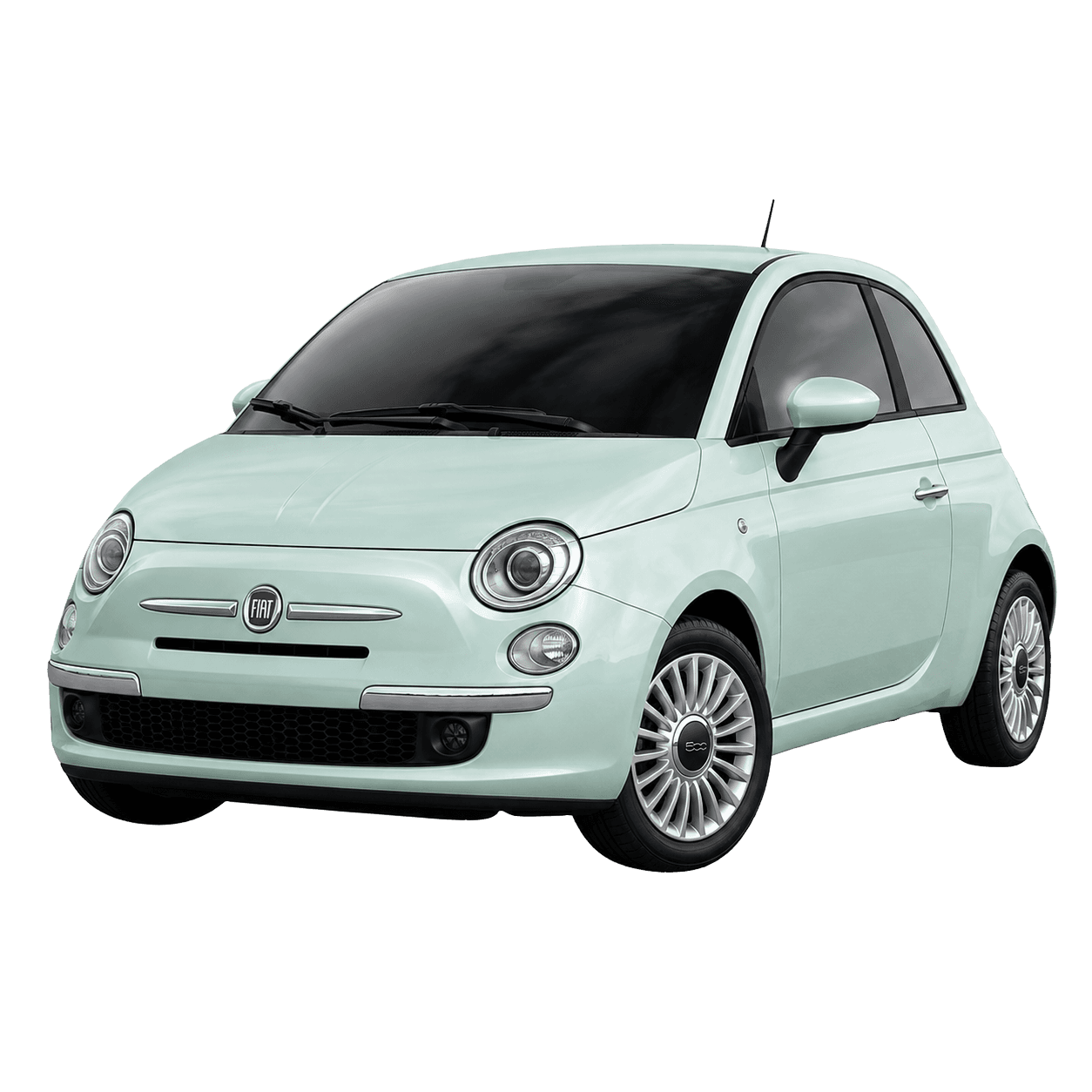 Fiat 500 compact hire car for easy local driving in Croydon