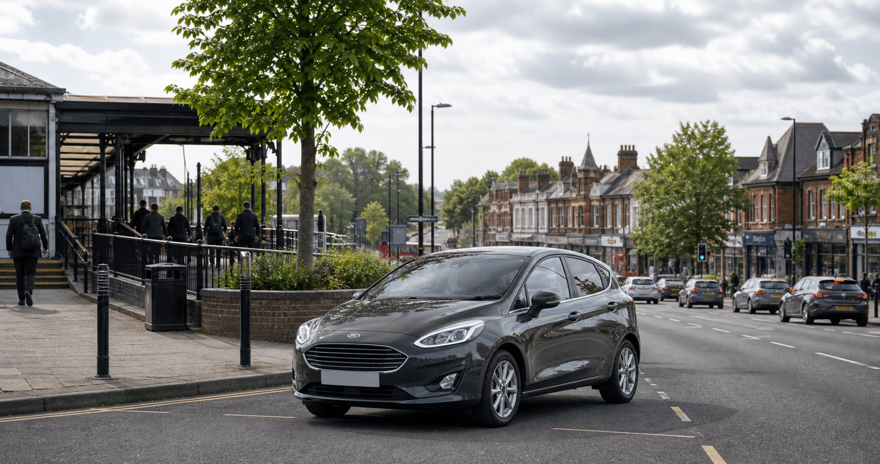 Compact hire car ready for practical travel around Bromley